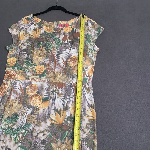Betsey Johnson Dress 12 Bloomcore Stretch Print Summer Artsy Romantic Versatile - Picture 7 of 12